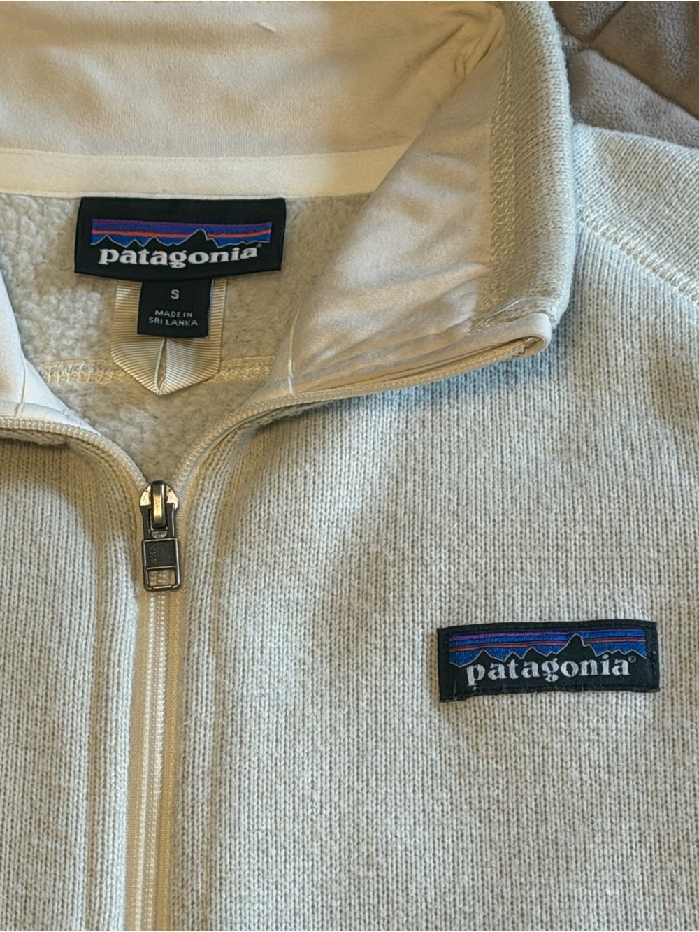 Patagonia Better Sweater Fleece Vest Birch White Cream Women's Size Small